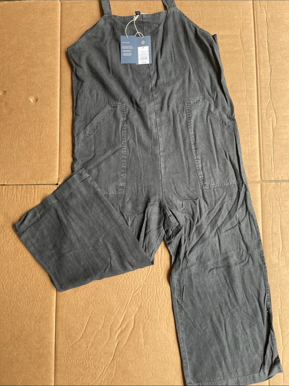 Women’s Casual Dark Gray Overalls Pants